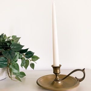 brass vintage candle stick holder